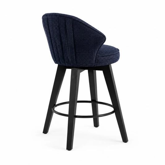Barhocker Drehbar Dunkelblau 75 cm Holz