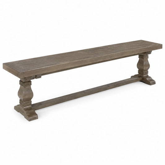 Holzbank Rechteckig 180x40x45 cm Eichenholz